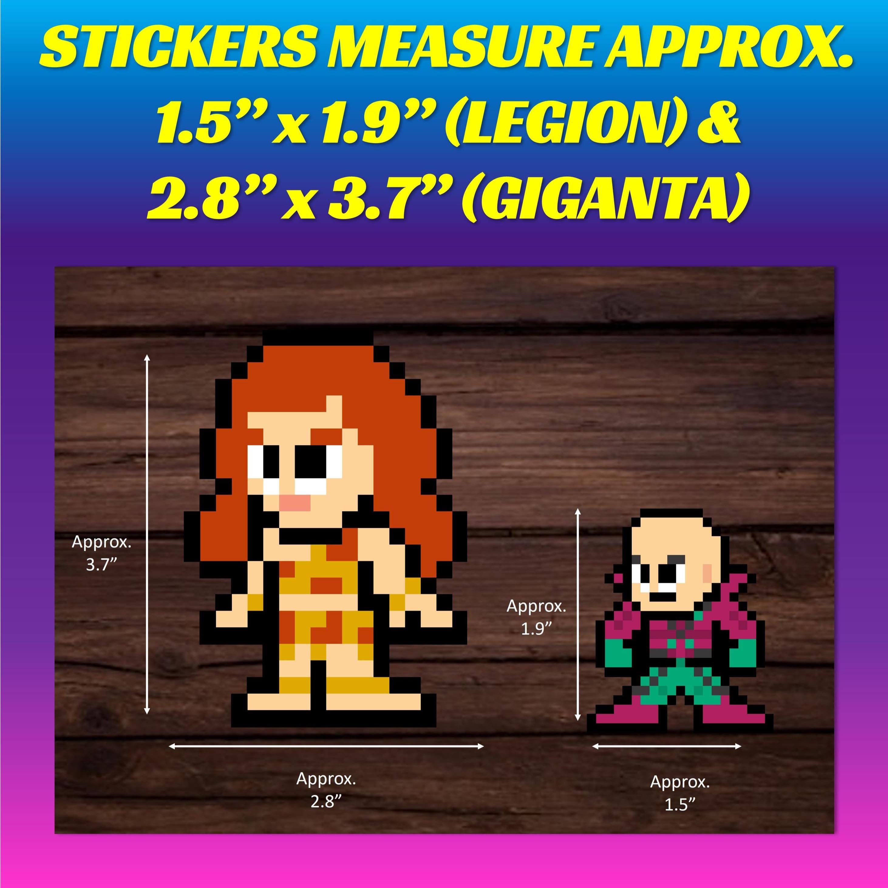 8-bit Retro Comic Stickers: Legion of Villains Set of 13 - Etsy