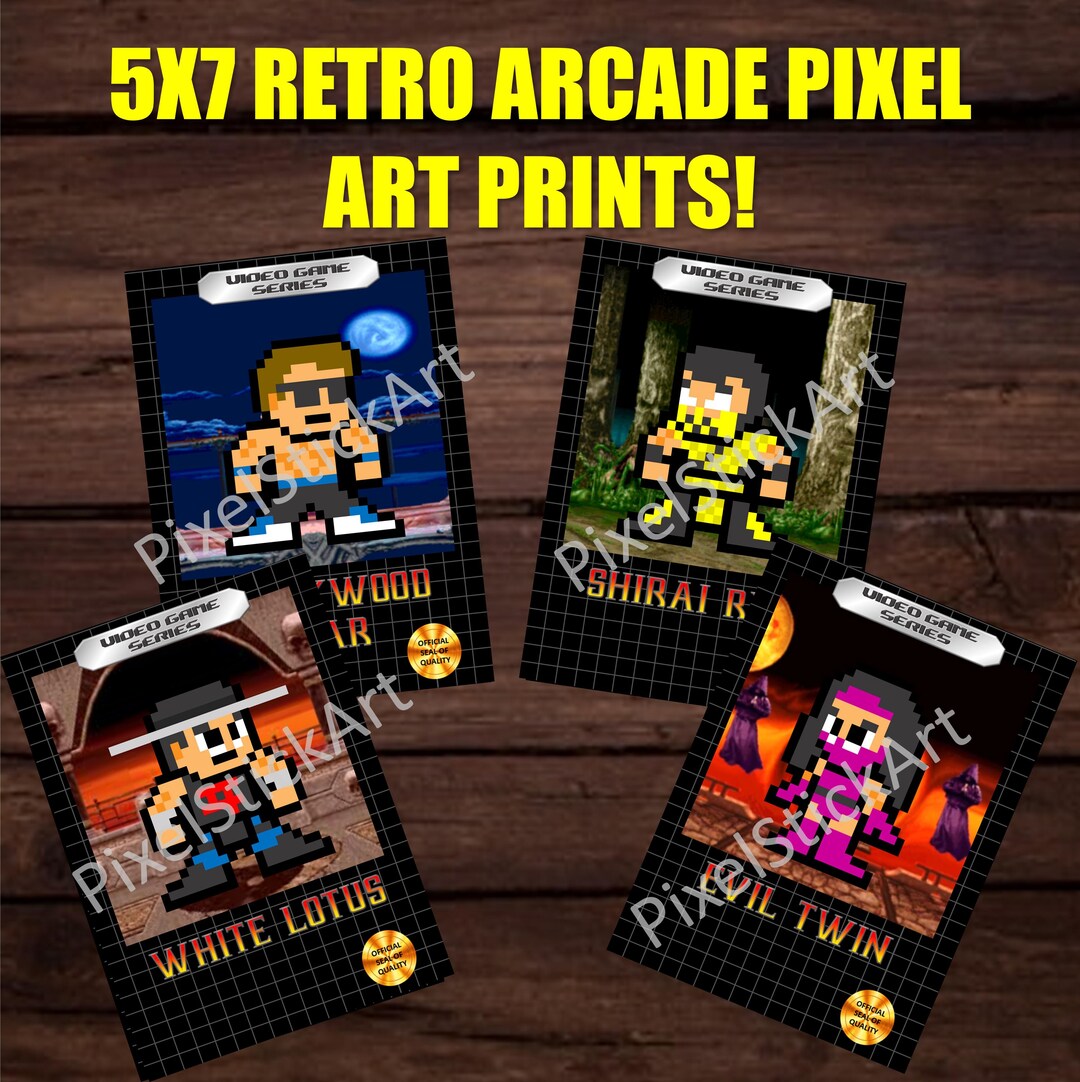 8-bit Retro MK2 Custom Video Game Box 5X7 Prints - Etsy