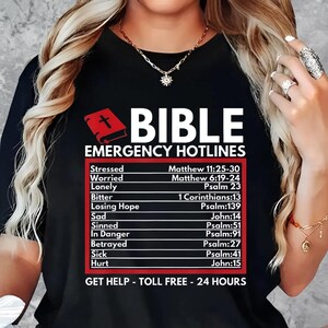 Bible Emergency T Shirt, Comfort Colors Religious Shirt, Jesus Shirt, Comfort Colors Christian Gift Shirt, Faith Shirt, Bible Verse