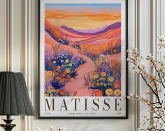Impresión de Henri Matisse: póster estético de Matisse para exposiciones de galerías modernas, arte mural minimalista neutro, idea de regalo con recortes de Matisse