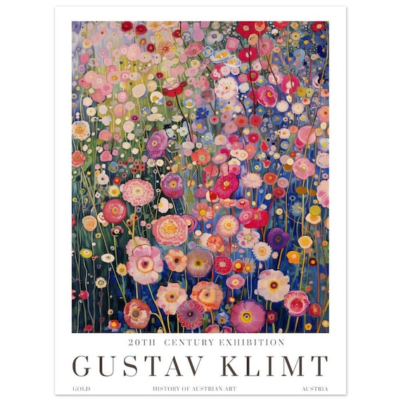 Gustav Klimt Print, Klimt Museum Poster, Gustav Klimt Poster