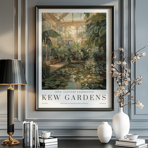 William Morris Druck, Kew Gardens Druck, London Druck, William Morris Poster, Vintage Wandkunst, Blumenkunst, Vintage Poster