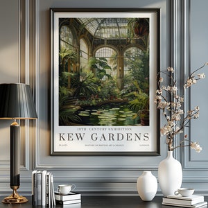 William Morris Druck, Kew Gardens Druck, London Druck, William Morris Poster, Vintage Wandkunst, Blumenkunst, Vintage Poster