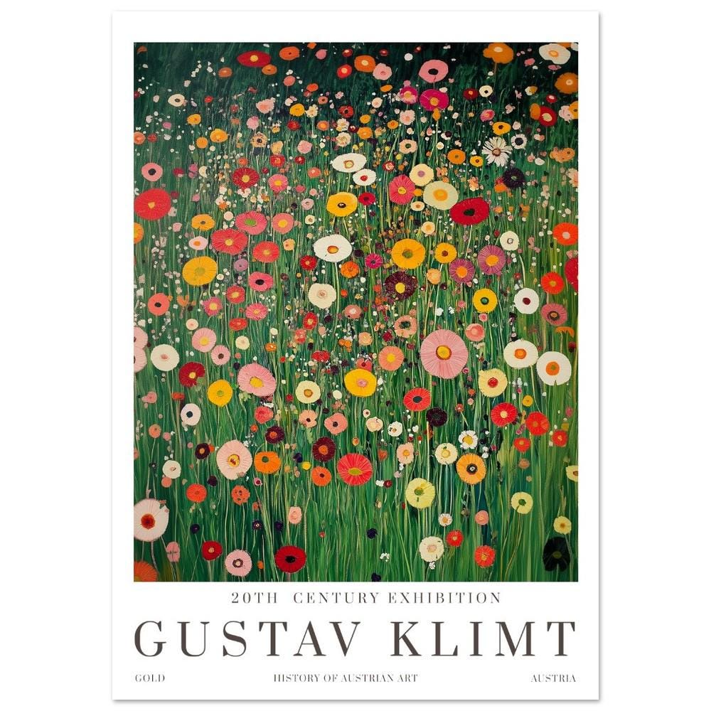 Gustav Klimt Print, Klimt Museum Poster, Gustav Klimt Poster
