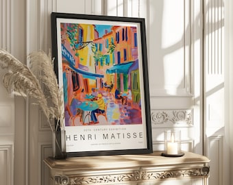 Henri Matisse Print - Matisse Poster for Modern Exhibition Art, Minimalist Neutral Wall Art, Matisse Cut outs Gift Idea