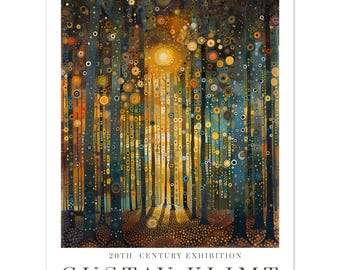 Gustav Klimt Print, Klimt Museum Poster, Gustav Klimt Poster, Klimt Exhibition Poster, Gustav Klimt Painting, Flower Garden, Flower Market