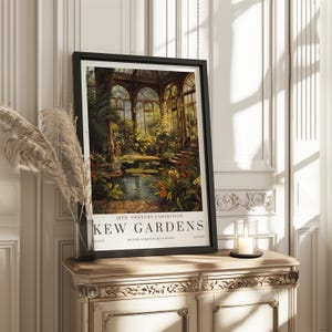 William Morris Print, Kew Gardens Print, London Print, William Morris Poster, Vintage Wall Art, Floral Art, Vintage Poster