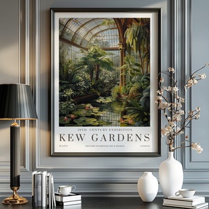 William Morris Druck, Kew Gardens Druck, London Druck, William Morris Poster, Vintage Wandkunst, Blumenkunst, Vintage Poster
