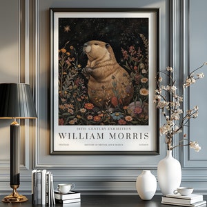William Morris Print, William Morris Ausstellungsdruck, William Morris Poster, Vintage Wandkunst, Textilkunst, Vintage Poster, Beaver Print