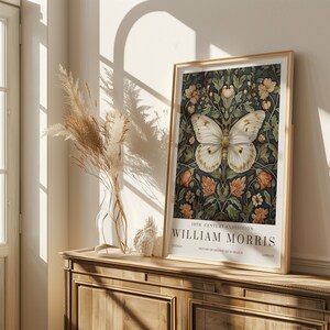William Morris Butterfly Print, William Morris Exhibition Print ...