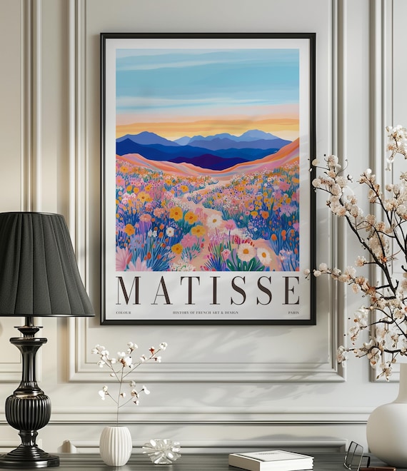 Henri Matisse Print - Aesthetic Matisse Poster for Modern Gallery Exhibition Art, Minimalist Neutral Wall Art, Matisse Cut outs Gift Idea