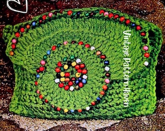 Beaded Crochet Bag Pattern – Easy Beginner Clutch Tutorial, Boho Crochet Purse, DIY Beaded Handbag, Quick Crochet Project PDF