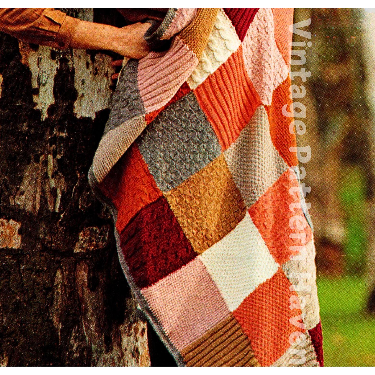 Couverture Vintage En Laine épaisse à Franges – Rayures Multicolores – Picnic, Caravane