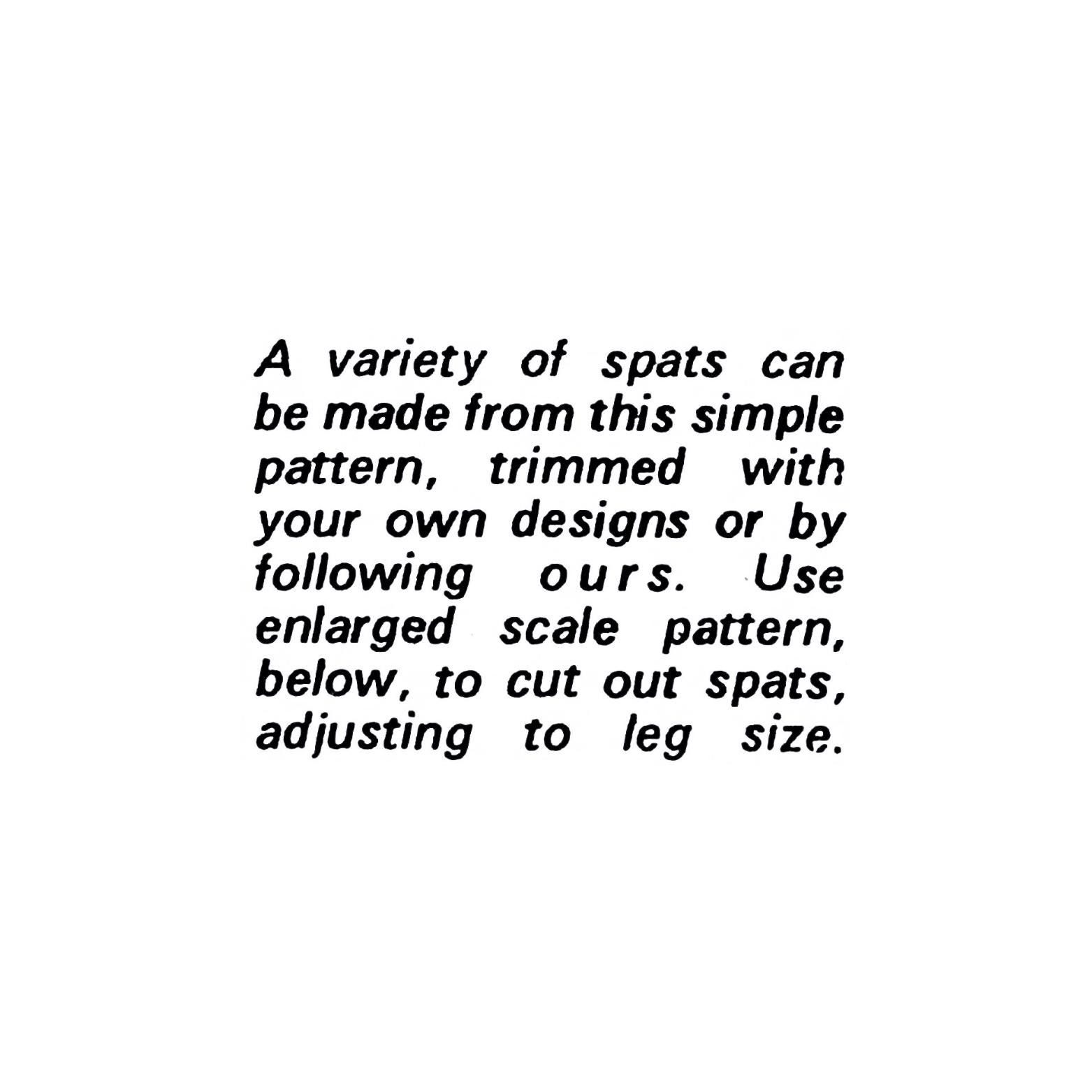 Spat Pattern 1970s Spats Sewing Pattern PDF – DIY Fabric Gaiters for Cosplay ...