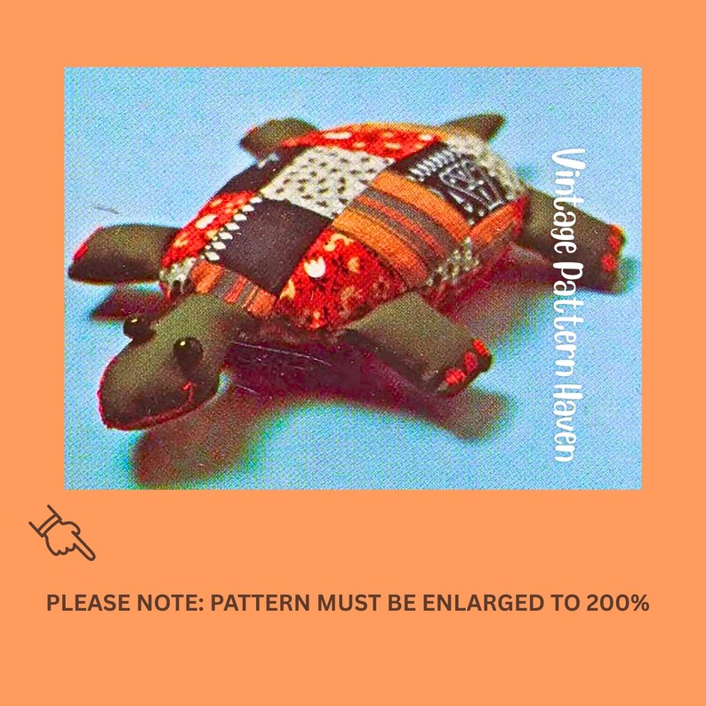 Patchwork Turtle Sewing Pattern PDF | Cute Stuffed Toy Tutorial | Easy ...