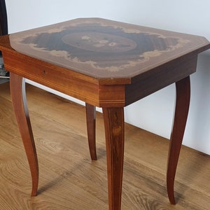 Mahogany coffee table | Music table | Retro | Music coffee table | Vintage coffee table