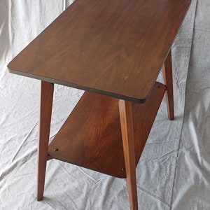 Retro Formica Coffee table / Made in Yugoslavia / MCM Side Table / Vintage Coffee table / Side Table With Magazine Rack / '70s