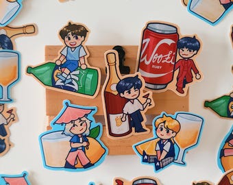 SVT Vocal Unit Drink Stickers