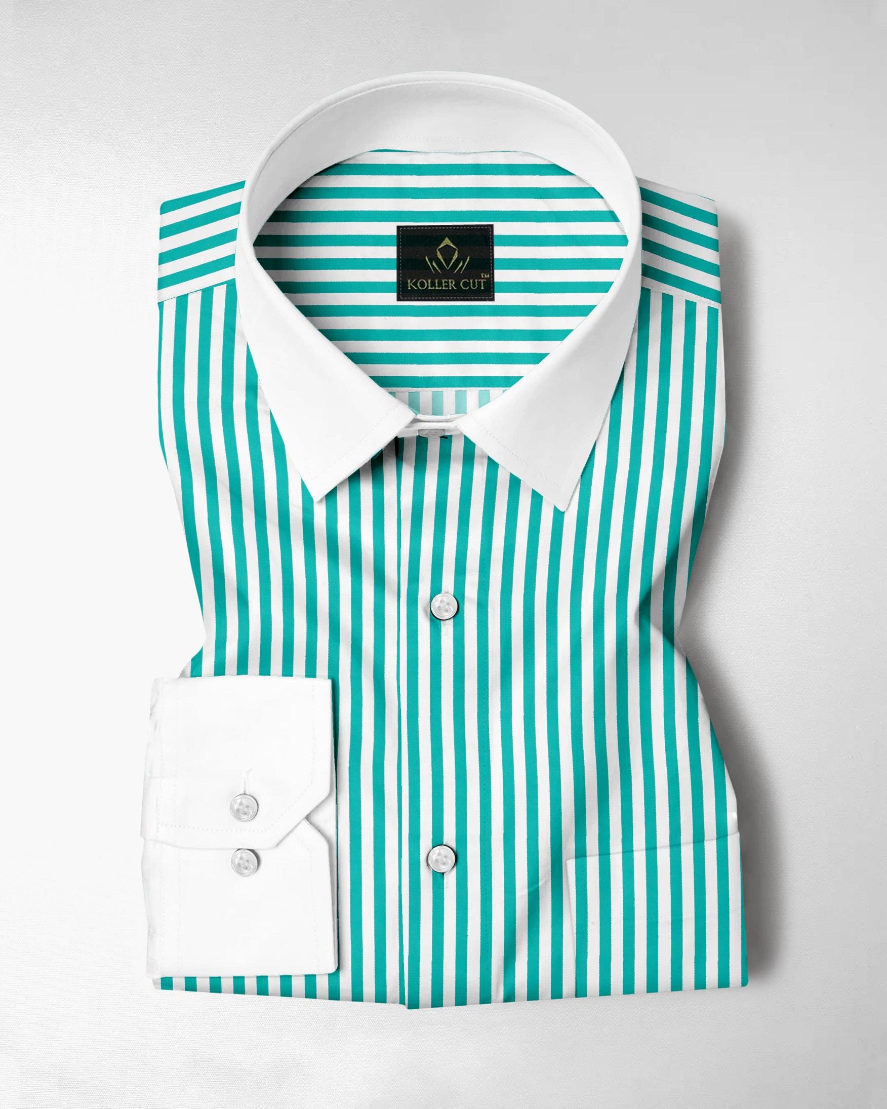 Formal White and Seafoam Designer Green Shirt Quality Regular Fit Dress  Shirt Function Wear - Etsy Australia
