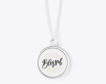 Blessed Circle Pendant Necklace