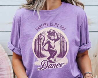 Funky Monkey Dance Party Outfit - Retro retro dance T-Shirt - Funny Dance Teacher Gifts - Comfort Colors Shirt - Humorous Dance Season Tee