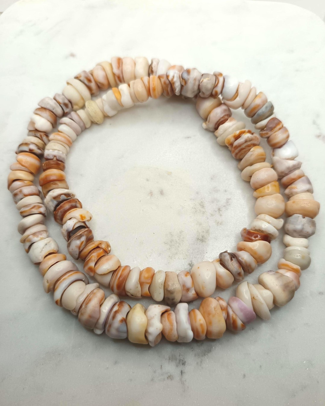 Unique Shell Lei Hawaiian Real Puka Shell Lei Necklace: Chunky Unisex Lei, Kauai Shells ...