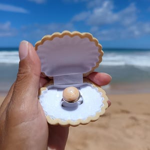 Kauai Puka Shell Adjustable Ring - Silver Plated Stainless Steel - Hawaiian Jewelry -Everyday Ring - - handmade gift