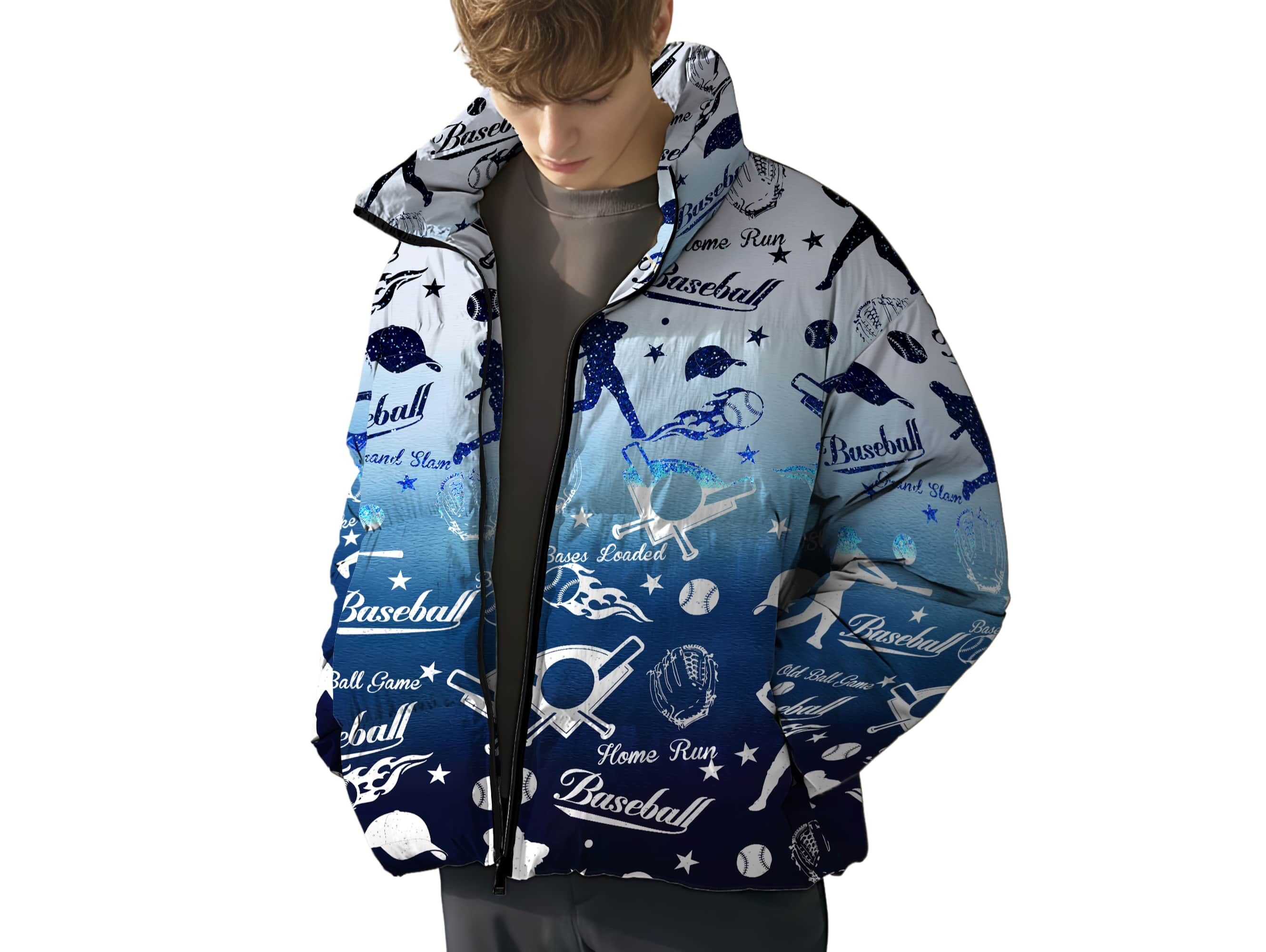 Baseball Puffer Jacket for Men Baseball Winter Jacket Boyfriend Birthday Gift Baseball Baseball Lover Gift Baseball Outfit Apparel Etsy Canada