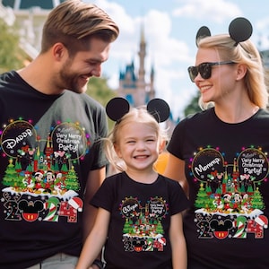Disney Christmas Family Shirts, 2024 Personalized Christmas Pajamas, Couple Pajamas, Family Reunion Shirt, Christmas Holiday Pajamas