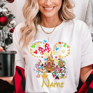 Disney Christmas Family Shirt, Custom Christmas Pajamas, Couple Pajamas, Family Reunion Shirt, Christmas Holiday Pajamas, Disneyworld shirt