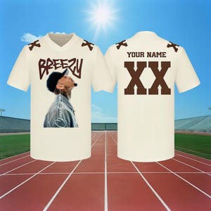 Chris Brown 2025 Football Jersey, Personalized Chris Brown Tour Jersey, Breezy Bowl XX 2025 Shirt, Chris Brown Jersey Shirt, Breezy Bowl Tee