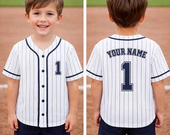 Personalized Kids Baseball Jersey,First Birthday Baseball Jersey, Toddler Baseball Jersey,  Custom Baseball Jersey, Baseball First Birthday