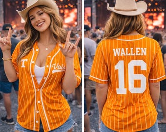 Country Music Baseball Jersey, Tour 2026 Baseball Jersey, Vol 98 Baseball Jersey, Western Wallen 16 Fan Merch