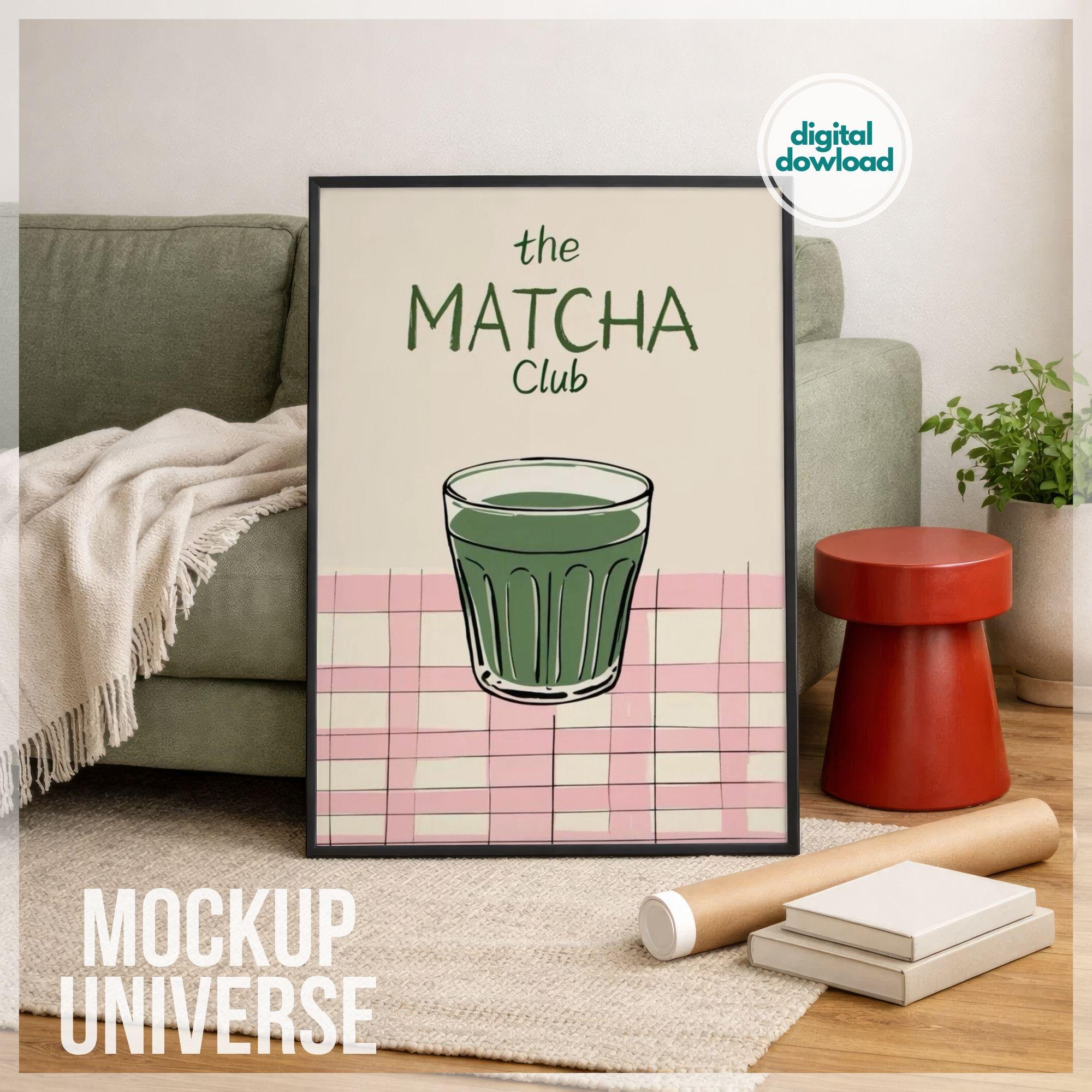 Modern Interior Poster Mockup, Vertical Black Frame Mock up PSD, Large ...