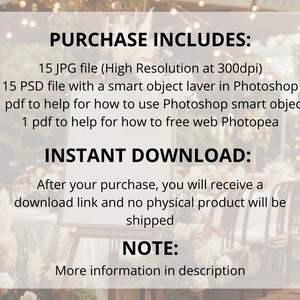 15 Wedding Welcome Sign Mockup Bundle, Boho Easel Poster Mockup, Cozy Floral Digital Sign Template, Seating Chart Mockup, Photoshop Mockup image 8