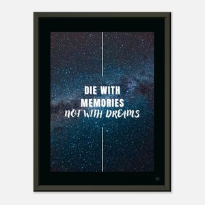 Poster con cornice in metallo in carta opaca premium