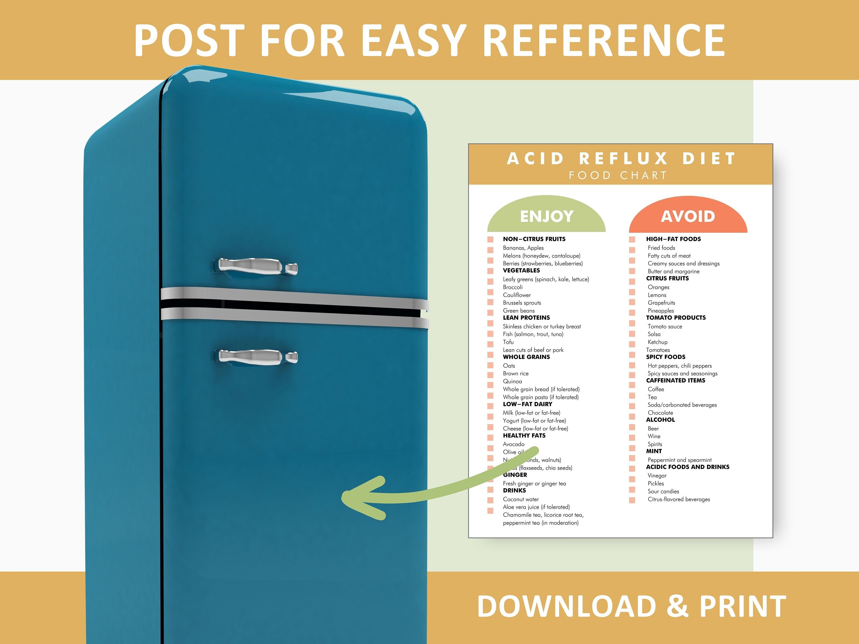 Acid Reflux Food Chart GERD Food Guide Gastritis Food List Download And Print This Food Acid Reflux Food Chart GERD Food Guide Gastritis Food List Download And Print This Food
