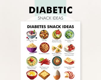 Diabetic Snack Ideas, Diabetic Snack Food List, Diabetes Snacks to Eat, Diabetes Meal Plan - PDF - Low Sugar, Low Carb Snack Recipes