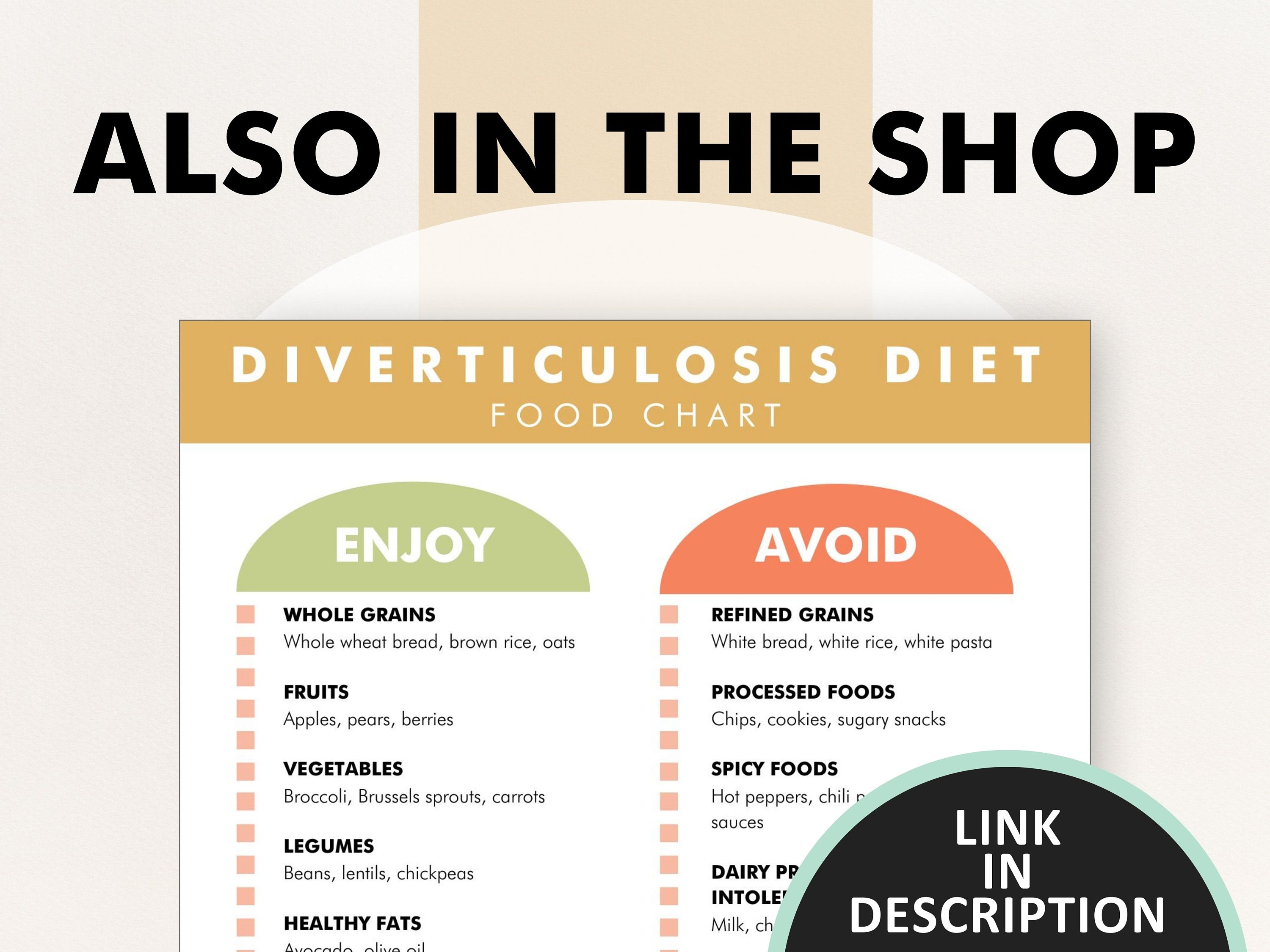 Diverticulosis Diet Plan, Diverticulosis Diet Food Chart