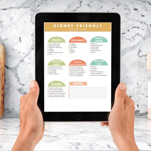 Kidney Renal Diet Food List, Kidney Friendly Diet List, Foods for Kidney Health, Low Potassium, Renal Diet Restrictions, Kidney Disease image 4