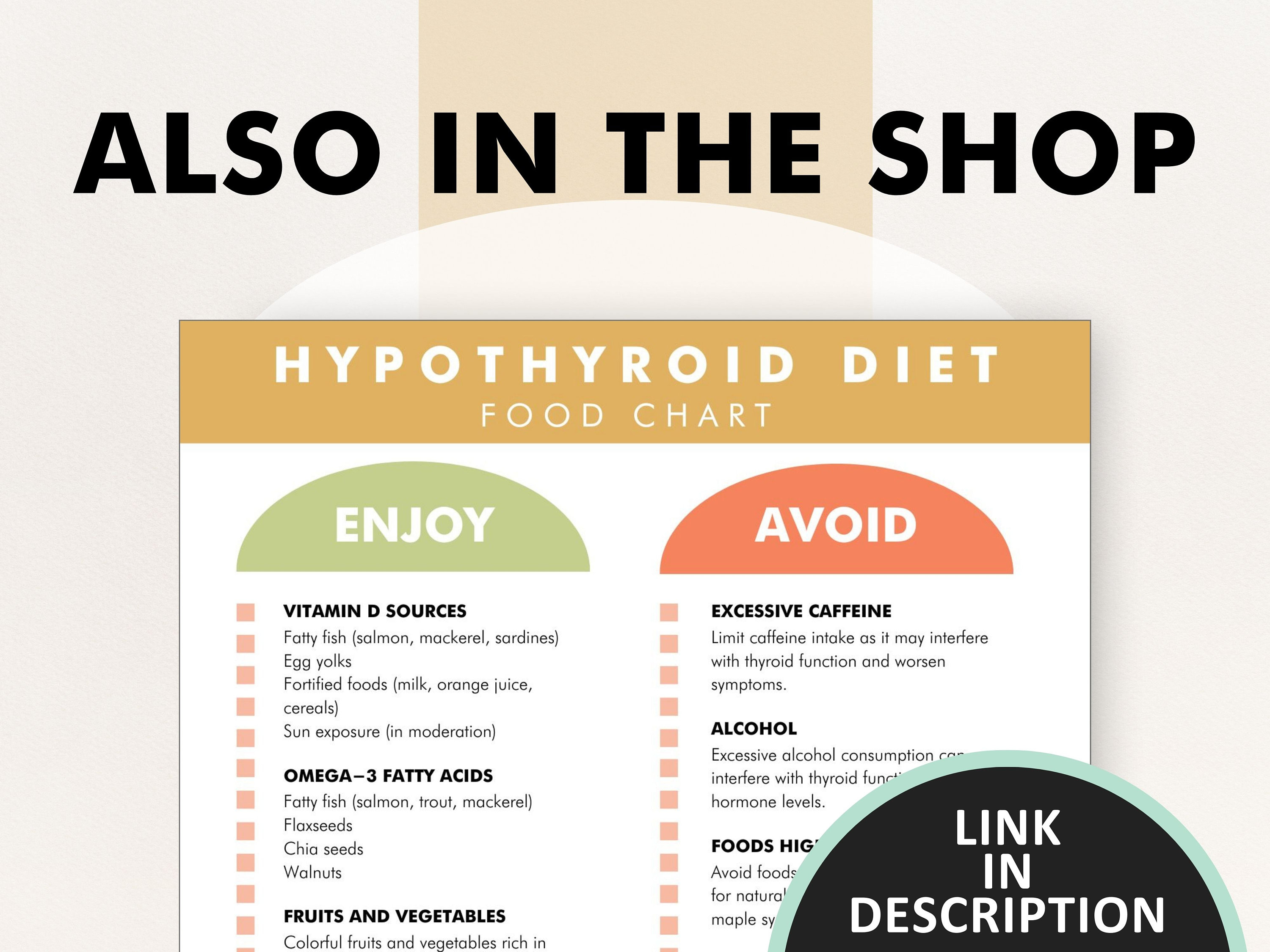 Hypothyroidism Food List, Hypothyroid Food Chart, What to Eat