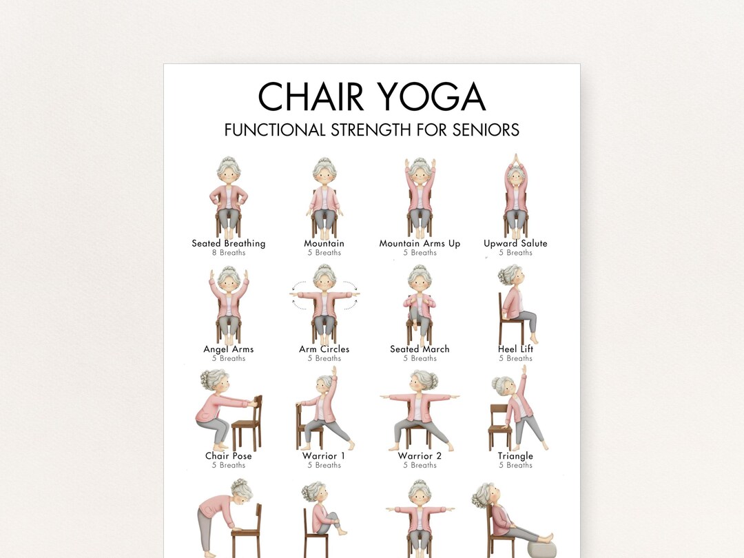 Chair Yoga for the Elderly, Functional Strength Training Program ...