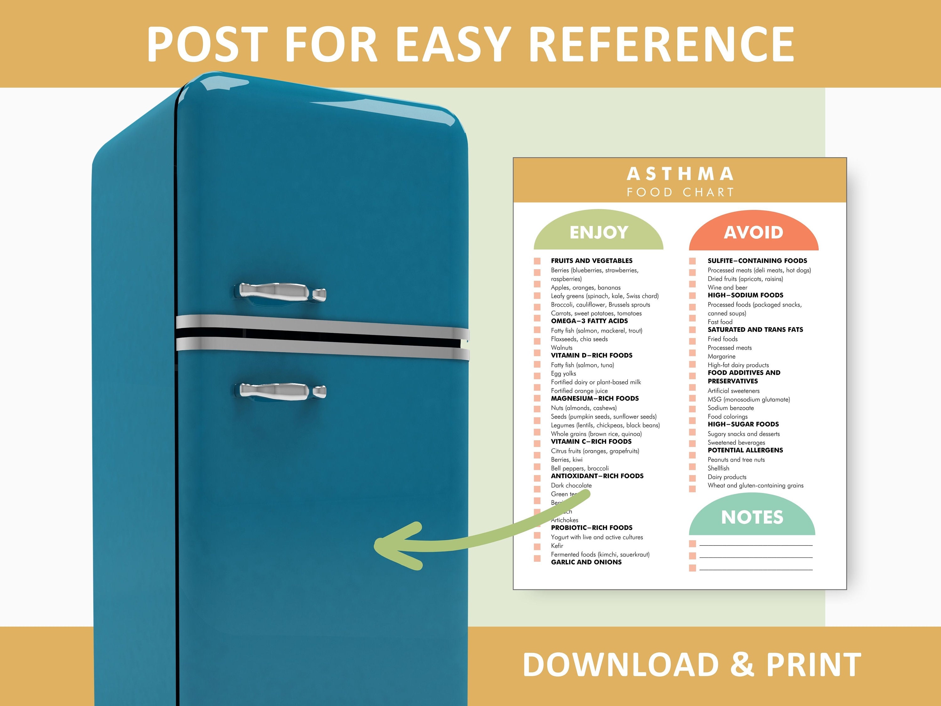 Asthma Diet Chart PDF, Asthma Diet Plan, Food Triggers List Helps You ...