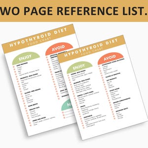Hypothyroid Food List, Hypothyroidism Food Chart, What to Eat, What Not to Eat - Download This Chart to Help You Shop or Meal Plan image 3