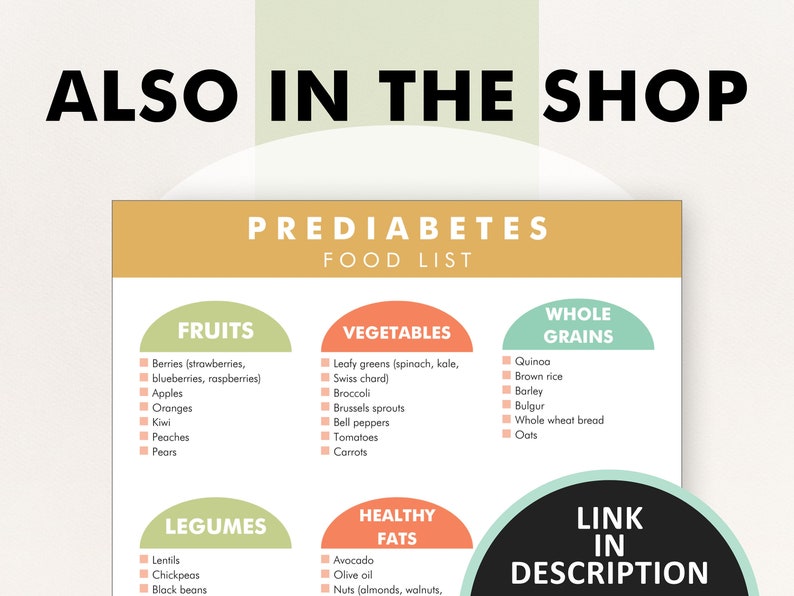 Prediabetes Diet PDF Food List, Pre-diabetic Diet Food Chart, Low ...