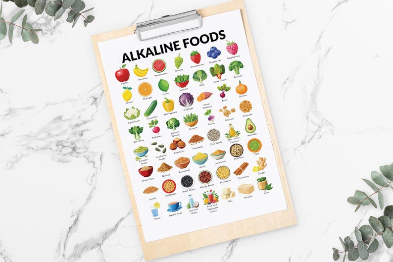 Alkaline Foods Alkaline Food List Alkaline Food Chart List of High