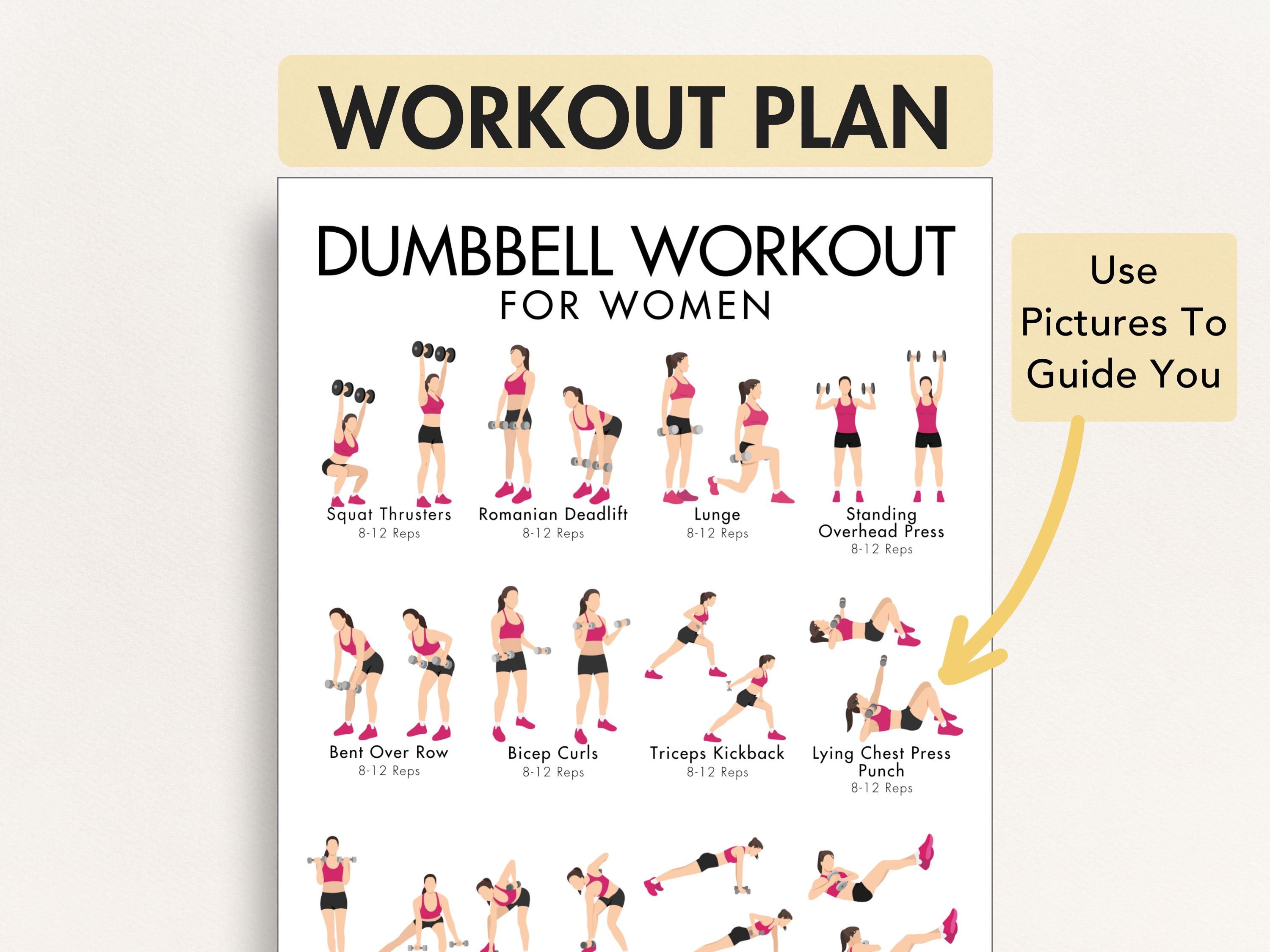 Dumbbell Routine for Women, Full Body Workout for Ladies, Strength ...