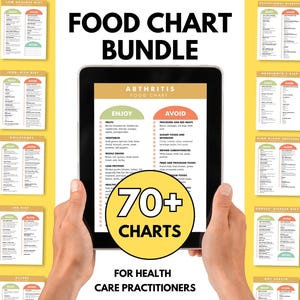 Food List Bundle, Patient Food Charts, Diet Plan Charts, Printable PDFs, Foods to Eat and Avoid, Best Resource for Dietitians, Nutritionists