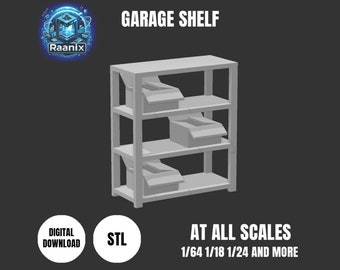 Garage Shelf | Garage Pack | Garage Kit | Diorama Pack | Diorama Kit