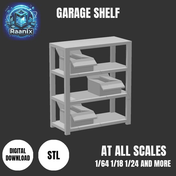 Garage Shelf | Garage Pack | Garage Kit | Diorama Pack | Diorama Kit